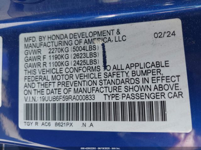 2024 ACURA TLX 19UUB6F59RA000833 Photo 8