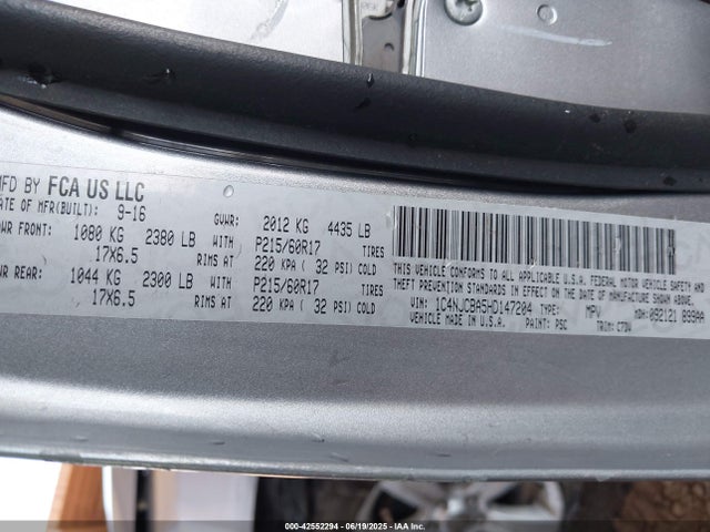 Jeep Compass 2017 1C4NJCBA5HD147204 Image 9