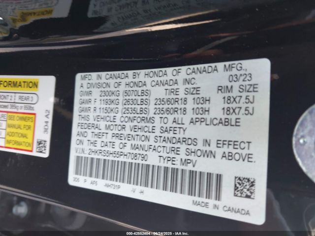 2023 HONDA CR-V HYBRID 2HKRS5H55PH708790 Photo 8