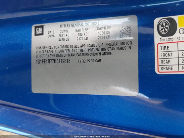 2017 CHEVROLET CAMARO 1G1FE1R77H0119878 Photo 8