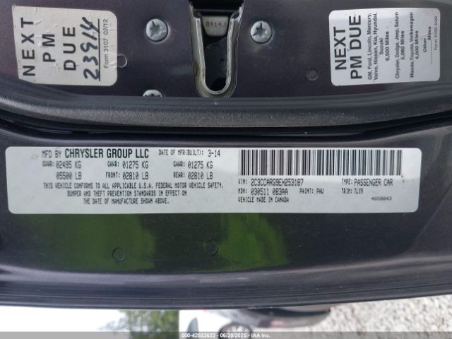 2C3CCARG9EH253187 Chrysler 2014
