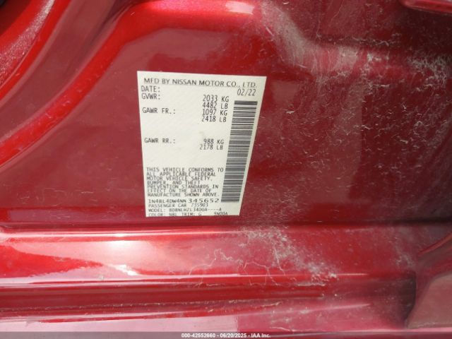 2022 NISSAN ALTIMA 1N4BL4DW4NN345652 Photo 8