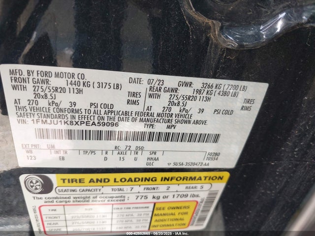 1FMJU1K8XPEA59096 Ford gtdi-standard