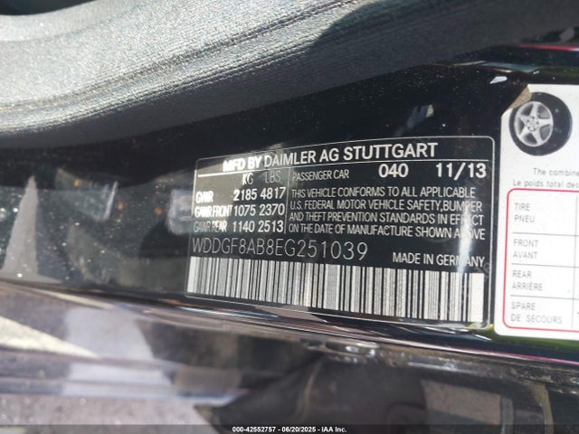 WDDGF8AB8EG251039 Mercedes-Benz C-Class