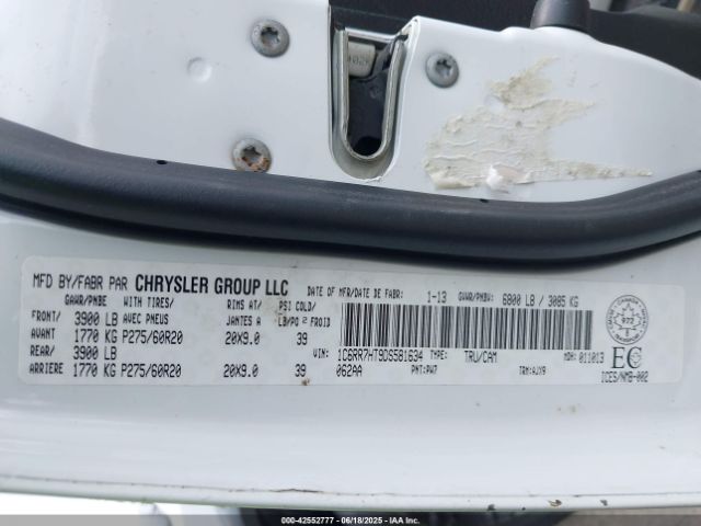 2013 RAM 1500 1C6RR7HT9DS581634 Photo 8