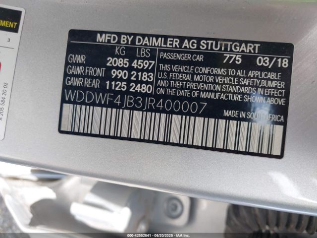 2018 MERCEDES-BENZ C 300 WDDWF4JB3JR400007 Photo 8
