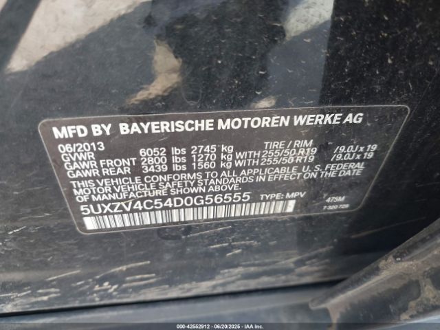 2013 BMW X5 5UXZV4C54D0G56555 Photo 8