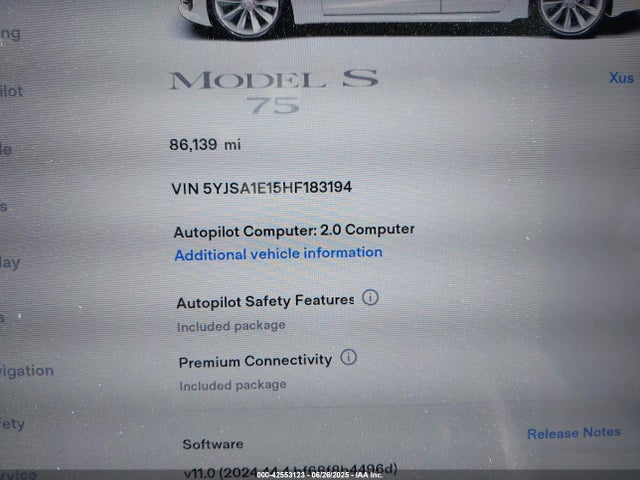 Tesla 2017 2017 5YJSA1E15HF183194 Image 7