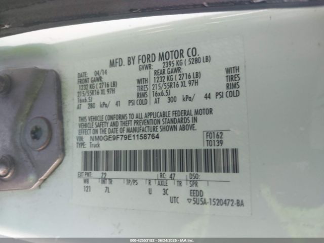 2014 FORD TRANSIT CONNECT NM0GE9F79E1158764 Photo 8