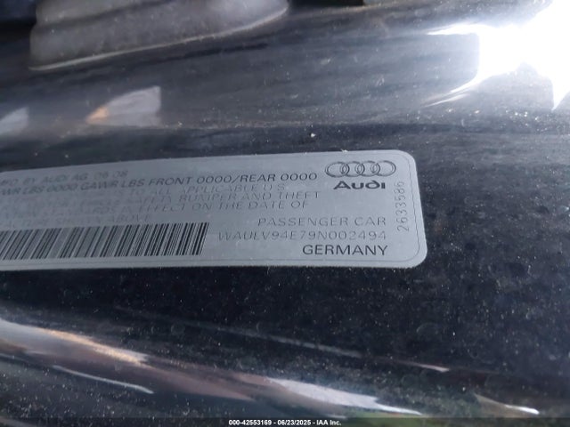 2009 AUDI A8 WAULV94E79N002494 Photo 8