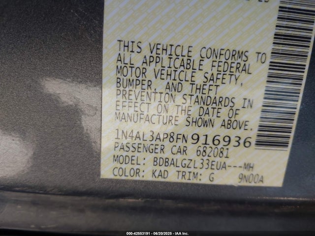 Nissan 2015 2015 1N4AL3AP8FN916936 Image 9