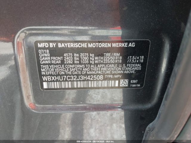 2018 BMW X1 WBXHU7C32J3H42508 Photo 8