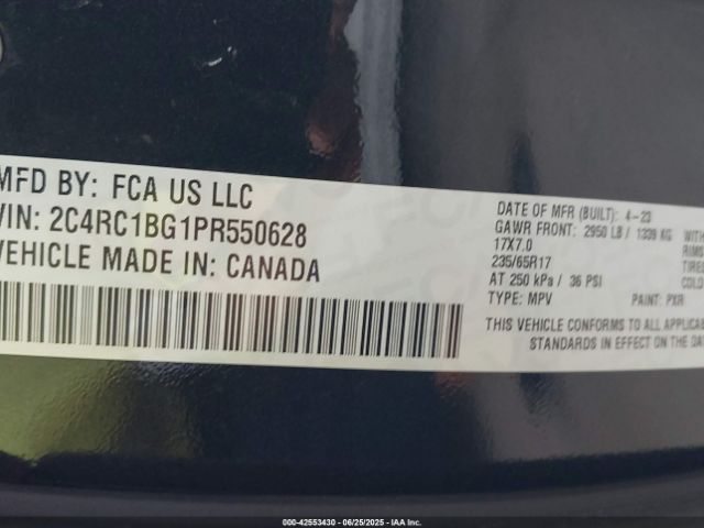 2023 CHRYSLER PACIFICA 2C4RC1BG1PR550628 Photo 8