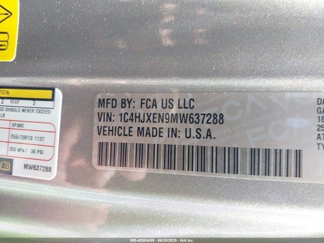 1C4HJXEN9MW637288 Jeep Wrangler