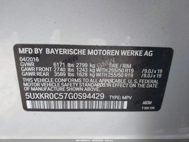 2016 BMW X5 5UXKR0C57G0S94429 Photo 8