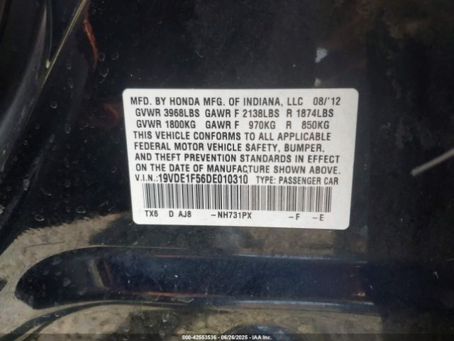 2013 ACURA ILX 19VDE1F56DE010310 Photo 8