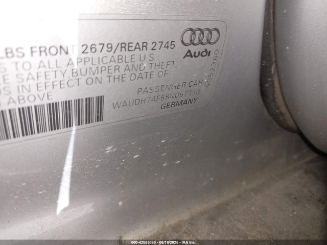 2008 AUDI A6 WAUDH74F88N057110 Photo 8
