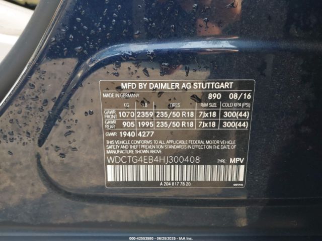 2017 MERCEDES-BENZ GLA 250 WDCTG4EB4HJ300408 Photo 8