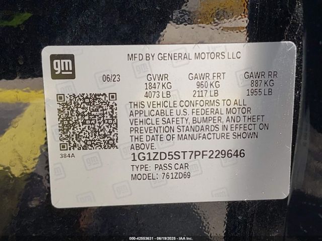 2023 CHEVROLET MALIBU 1G1ZD5ST7PF229646 Photo 8