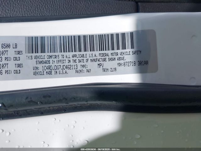 2018 DODGE DURANGO 1C4RDJDG7JC462113 Photo 8