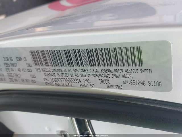 1C6RR7FT3GS353314 RAM 2016