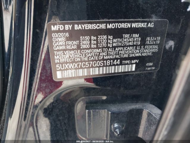 2016 BMW X3 5UXWX7C57G0S18144 Photo 8