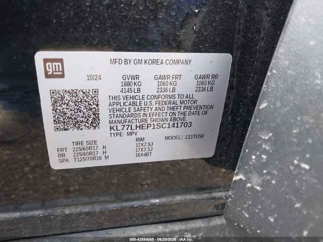 Chevrolet lbp 2025 KL77LHEP1SC141703 Image 9