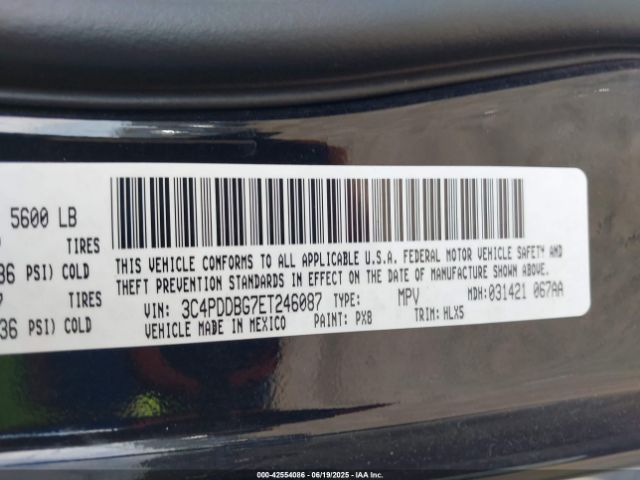 2014 DODGE JOURNEY 3C4PDDBG7ET246087 Photo 8