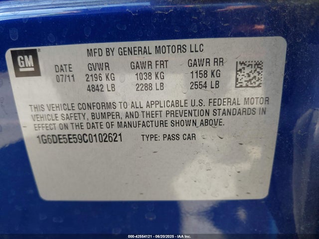 2012 CADILLAC CTS 1G6DE5E59C0102621 Photo 8