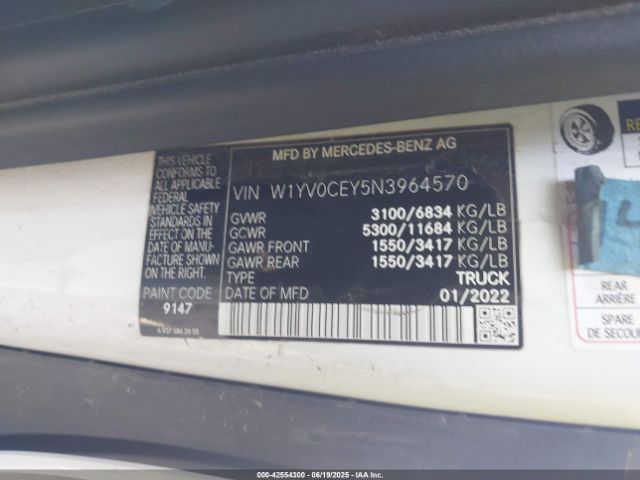 2022 MERCEDES-BENZ METRIS W1YV0CEY5N3964570 Photo 8