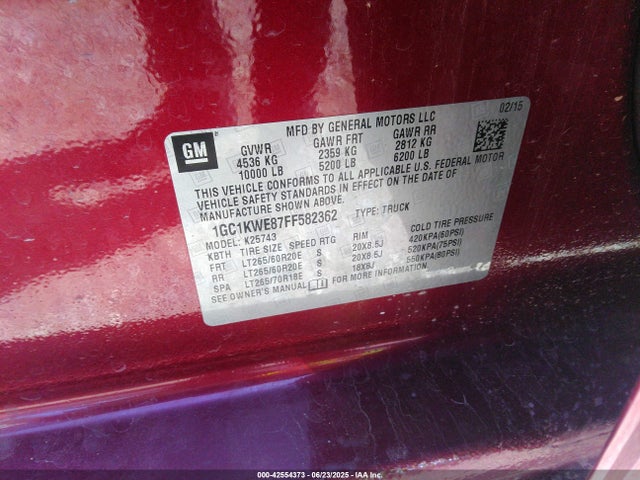 1GC1KWE87FF582362 Chevrolet lml