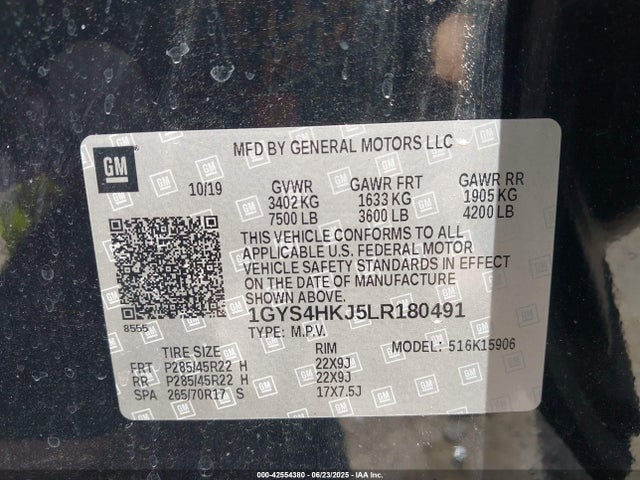 2020 CADILLAC ESCALADE ESV 1GYS4HKJ5LR180491 Photo 8