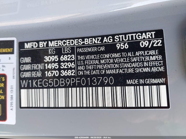 Mercedes-Benz ed 2023 W1KEG5DB9PF013790 Image 9
