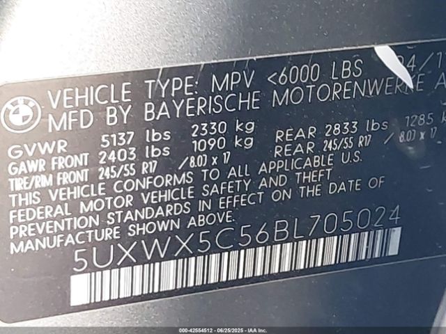 2011 BMW X3 5UXWX5C56BL705024 Photo 8