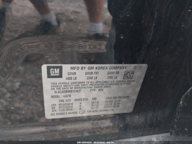 2017 BUICK ENCORE KL4CJESB9HB131637 Photo 8