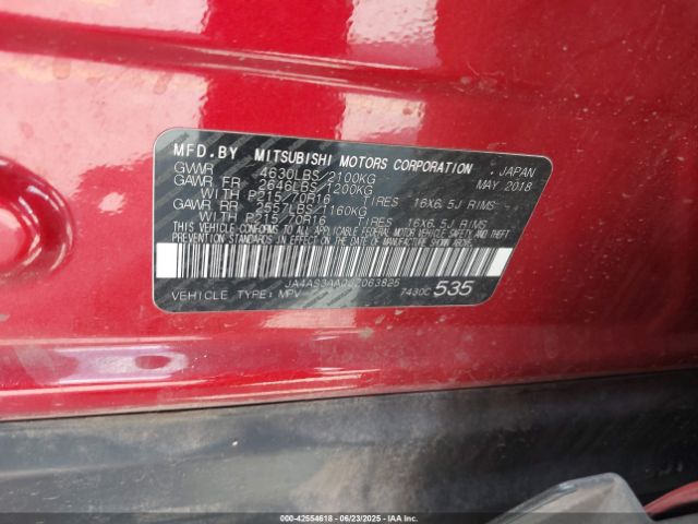 2018 MITSUBISHI ECLIPSE CROSS JA4AS3AA0JZ063825 Photo 8