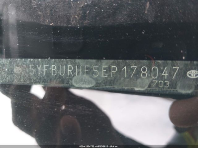 5YFBURHE5EP178047 Toyota 2zr-fe