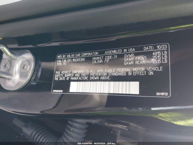 2024 VOLVO S60 7JRL12FL1RG305360 Photo 8
