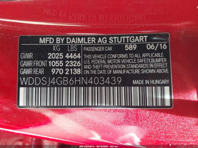 2017 MERCEDES-BENZ CLA 250 WDDSJ4GB6HN403439 Photo 8