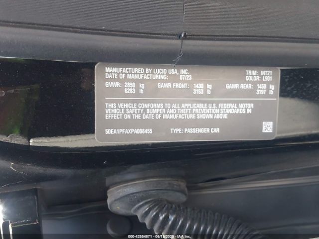 2023 LUCID AIR 50EA1PFAXPA008455 Photo 8