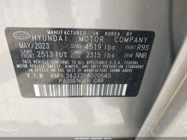 KMHL34JJ2PA070540 Hyundai gdi nu pe