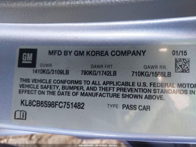 KL8CB6S98FC751482 Chevrolet ll0