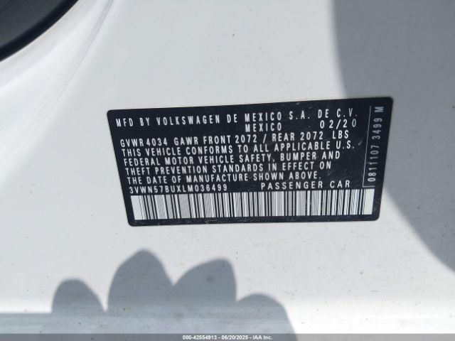 2020 VOLKSWAGEN JETTA 3VWN57BUXLM036499 Photo 8