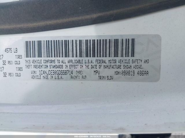 2016 JEEP COMPASS 1C4NJDEB0GD558714 Photo 8