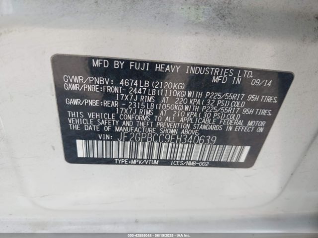 2014 SUBARU XV CROSSTREK HYBRID JF2GPBCC9EH340639 Photo 8