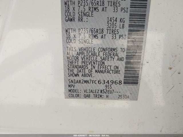 Nissan Pathfinder Sv 2015 5N1AR2MN7FC634968 Image 9