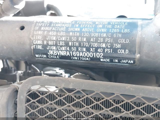 2009 KAWASAKI VN1700 JKBVNRA169A000102 Photo 9