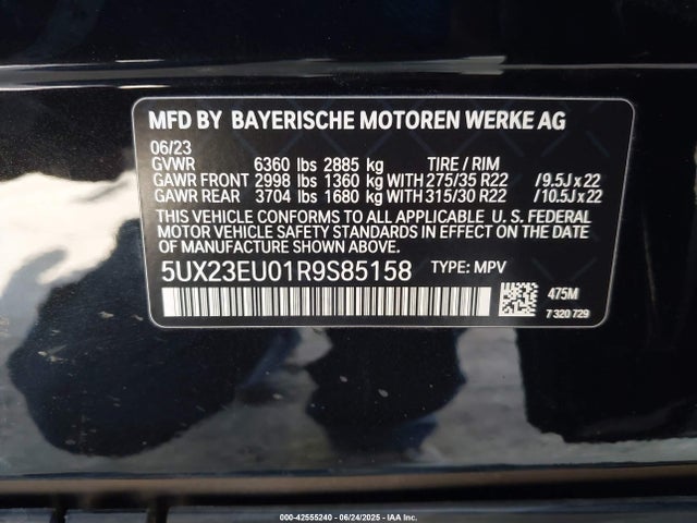 5UX23EU01R9S85158 BMW X5