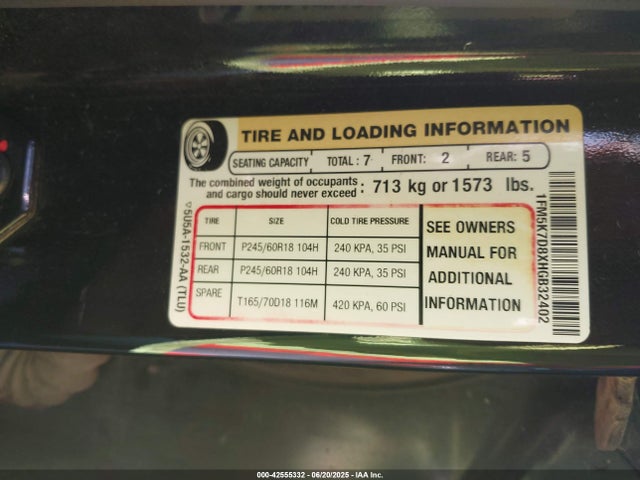 1FM5K7D8XHGB32402 Ford 3.5l ti-vct