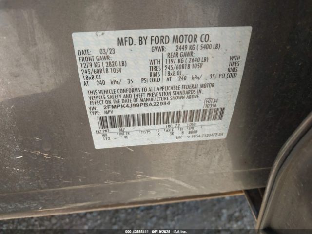 2023 FORD EDGE 2FMPK4J99PBA22984 Photo 8